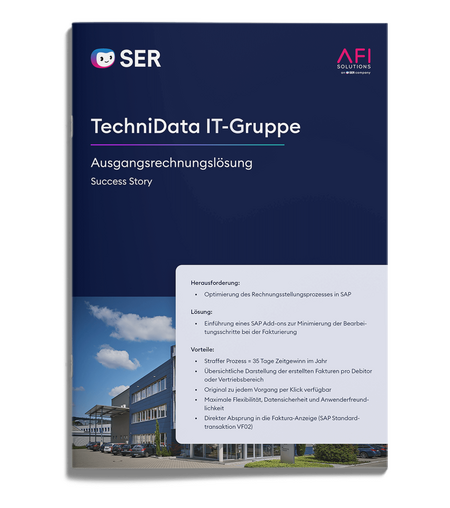 Effiziente Ausgangsrechnungslösung für die TechniData IT-Gruppe