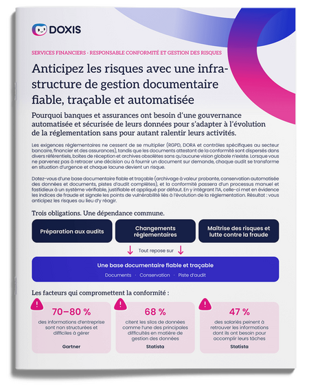 Gouvernance automatisée et auditable dans les services financiers