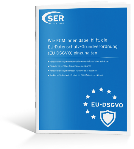 Die EU-Datenschutz-Grundverordnung mit ECM einhalten