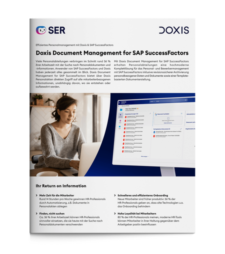 Doxis Document Management for SAP SuccessFactors