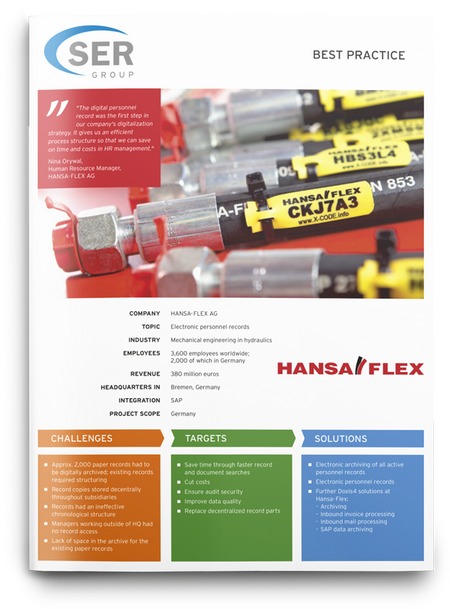 HANSA-FLEX : Dossiers électroniques du personnel