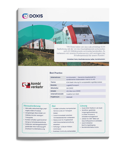 Kombiverkehr: ECM SaaS-Lösung für europaweite Logistikprozesse