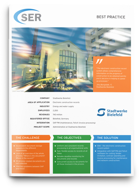 Stadtwerke Bielefeld: Streamlined construction projects with eFiles