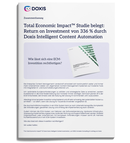 Executive Summary: Total Economic ImpactTM Studie