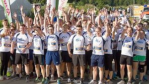 47 SER-Mitarbeiter laufen mit - für Teamgeist und eine gute Sache