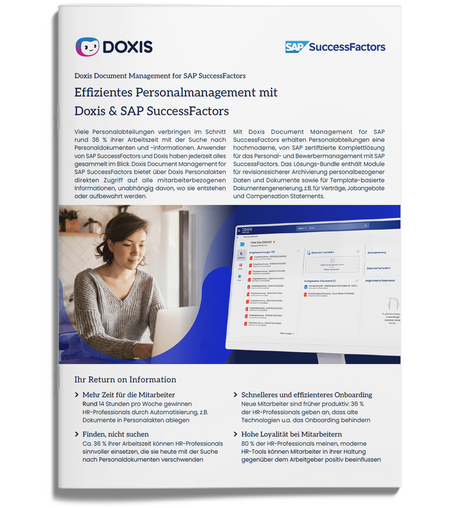 Doxis Document Management for SAP SuccessFactors