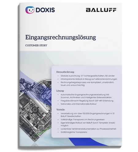 Balluff automatisiert Eingangsrechnungsverarbeitung