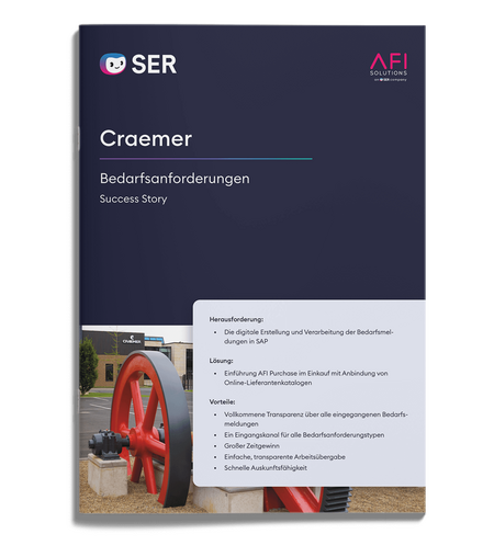 Craemer: Erfolgreich digitaliserter Bedarfsanforderungsprozess