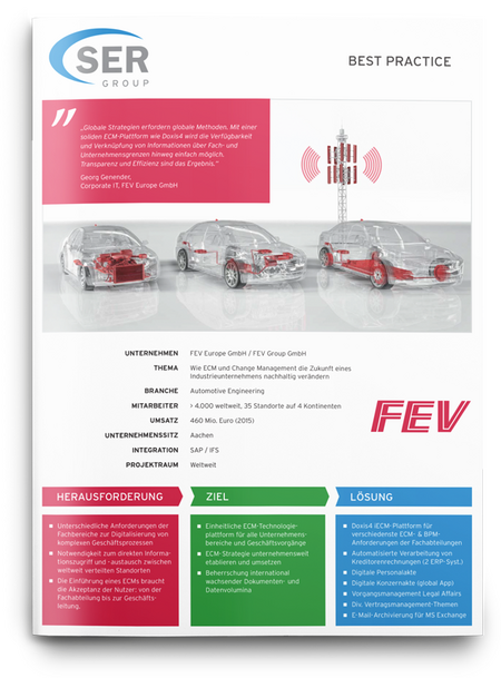 FEV Europe: Mit ECM & Change Management in die Zukunft