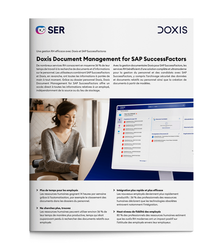 Doxis Document Management for SAP SuccessFactors