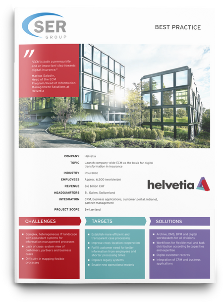 Helvetia Versicherungen: Digital transformation with ECM