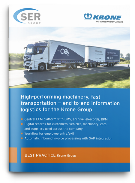 Bernard Krone Holding: End-to-end information logistics with ECM