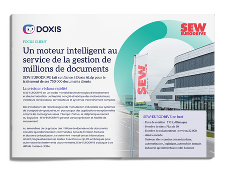 SEW-EURODRIVE: Un moteur intelligent au service de la gestion de millions de documents