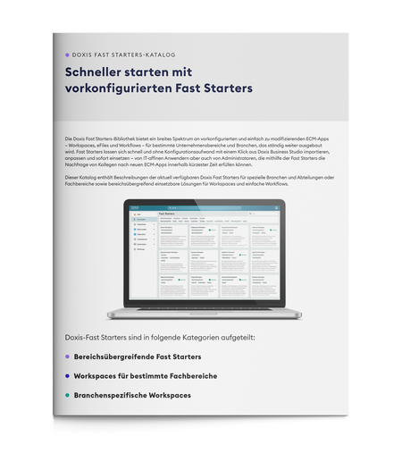Doxis Fast Starter-Katalog