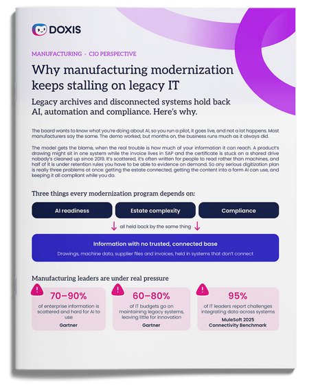 Why manufacturing modernization keeps stalling on legacy IT