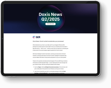 Doxis News Q2/2025 - Smart content accelerates your processes!