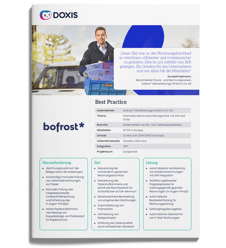 bofrost*: Automatisierter Rechnungseingang mit ECM & SAP