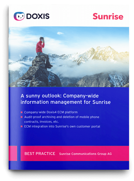 Sunrise Communications: Best customer service thanks to company-wide ECM