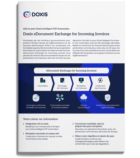 Doxis eDocument Exchange for Incoming Invoices