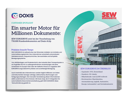 SEW-EURODRIVE: Ein smarter Motor für Dokumente