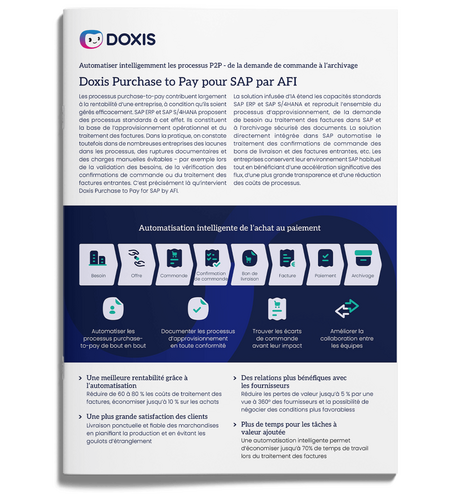 Doxis Purchase to Pay for SAP