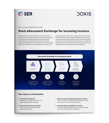 Doxis eDocument Exchange for Incoming Invoices