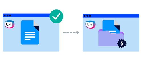 Automated order confirmations, step 3