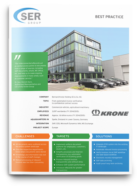 Bernard Krone Holding: Information for employees & customers