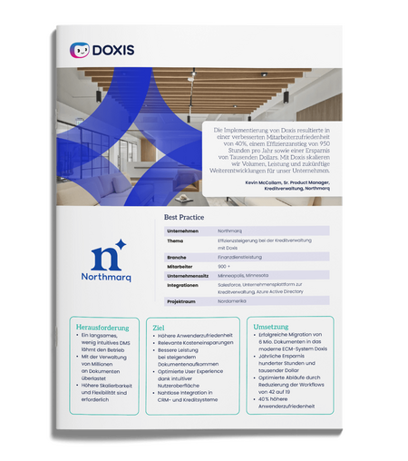 Northmarq wird mit Doxis hunderte Stunden pro Jahr einsparen