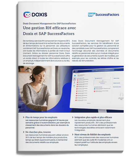 Doxis Document Management for SAP SuccessFactors