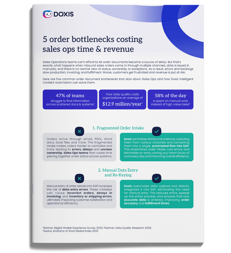 5 order bottlenecks costing sales ops time & revenue