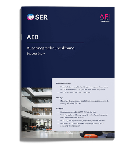 AEB: Ausgangsrechnungen digital versenden und 80% sparen