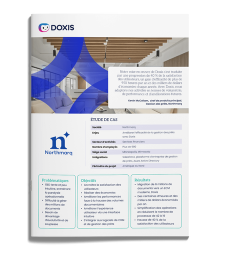 Northmarq économise des centaines d’heures par an grâce à Doxis