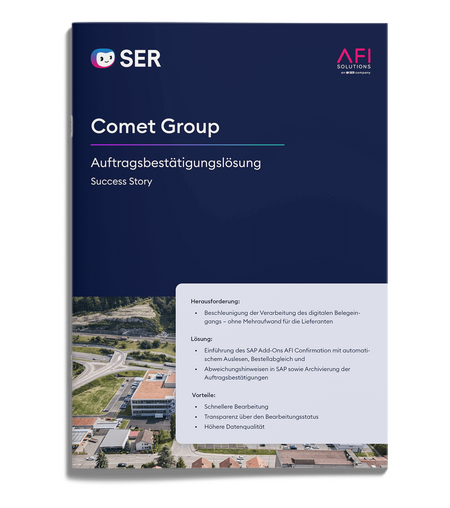 Comet setzt auf Auftragsbestätigungslösung für SAP