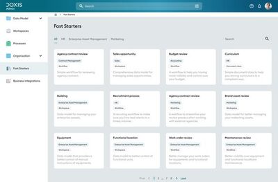 Sélectionnez un modèle dans la vaste bibliothèque des modèles Fast Starters