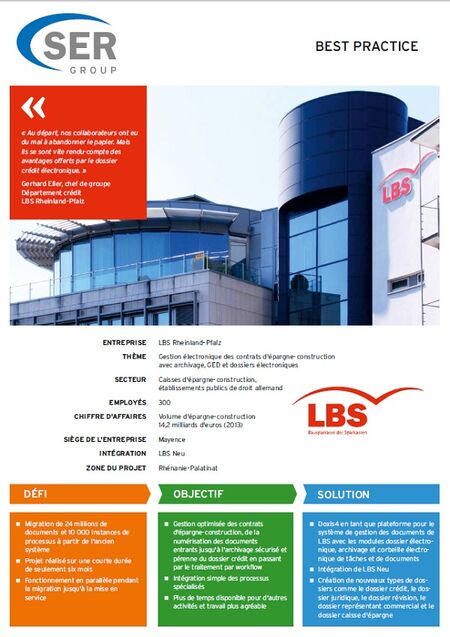 Gestion électronique des contrats d'épargne-construction avec archivage, GED et dossiers électroniques