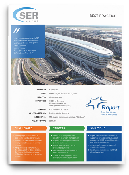 Fraport AG: Modern digital information logistics