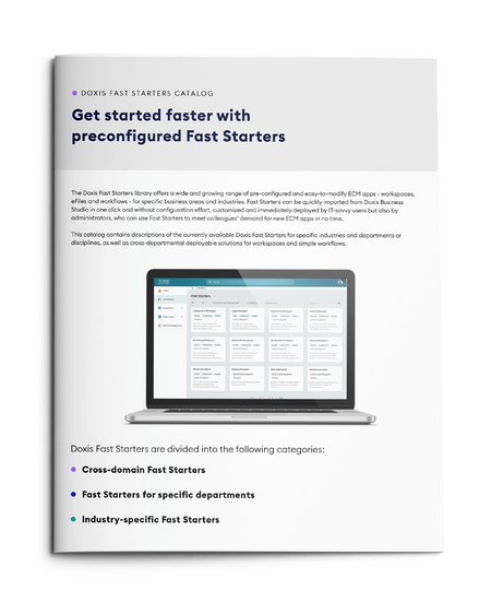 Doxis Fast Starters Catalog