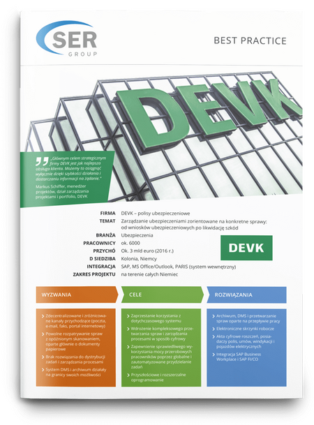 DEVK: Zarządzanie ubezpieczeniami: procesy w centrum uwagi