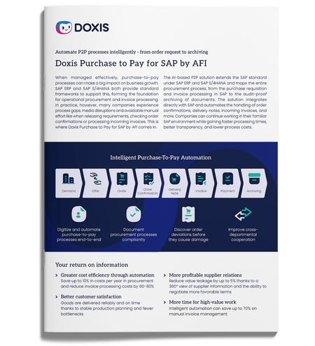 Doxis Purchase to Pay for SAP by AFI