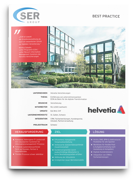 Helvetia Versicherungen: Digitale Transformation mit ECM