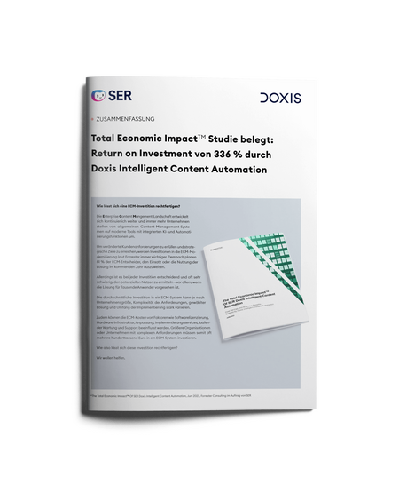 Executive Summary: Total Economic ImpactTM Studie