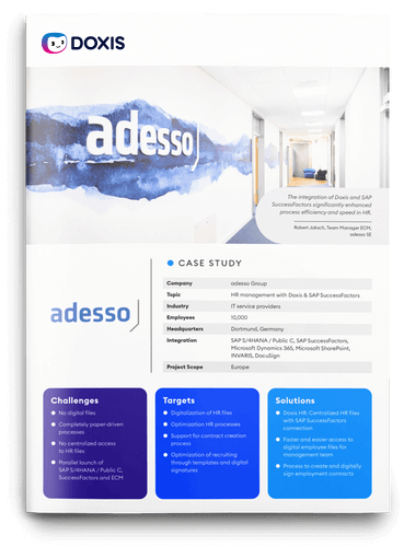 adesso Group: Schnelleres und einfacheres HR Management mit SAP SuccessFactors Integration