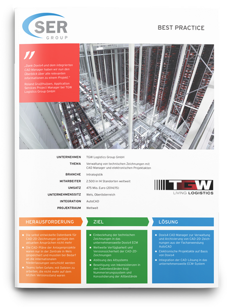 TGW Logistics: CAD-Zeichnungen & Projektakten mit ECM managen