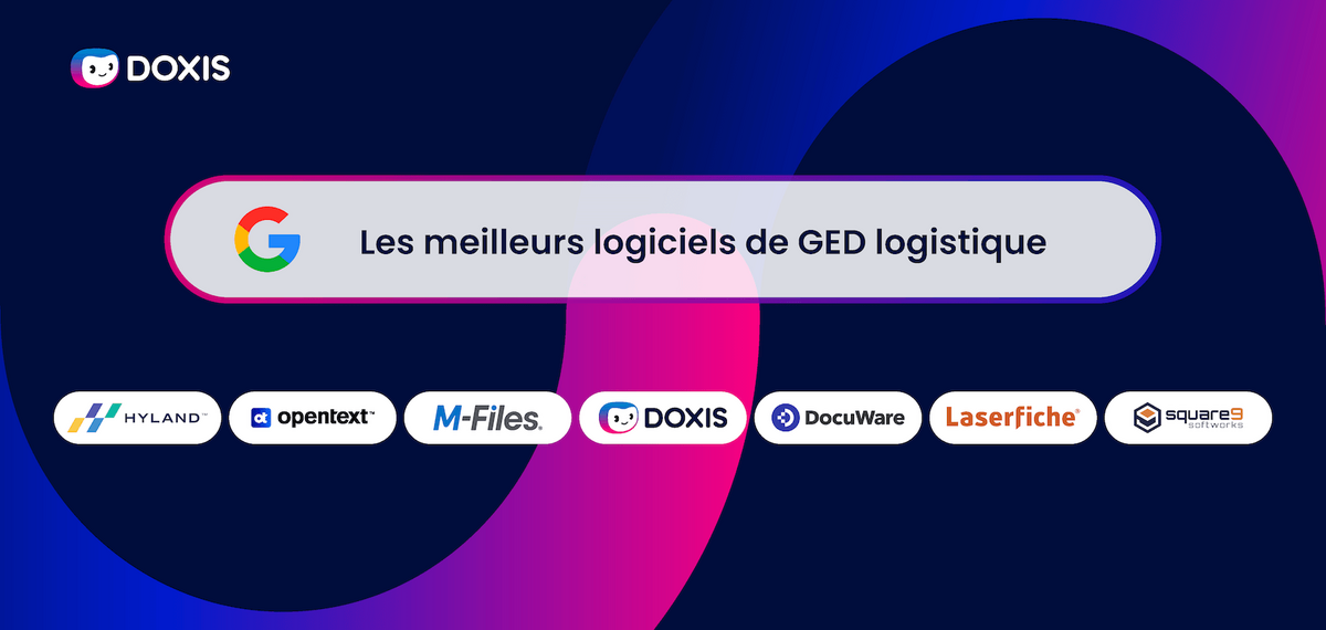 Graphique présentant les meilleures marques de logiciels de gestion documentaire logistique.