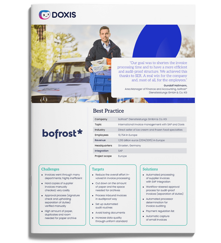 bofrost*: Automated inbound invoice processing with ECM & SAP