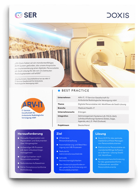 ARV-IT: Digitale Personalakte als SaaS-Lösung