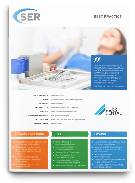 Dürr Dental: Präzisionsarbeit im Invoice Management