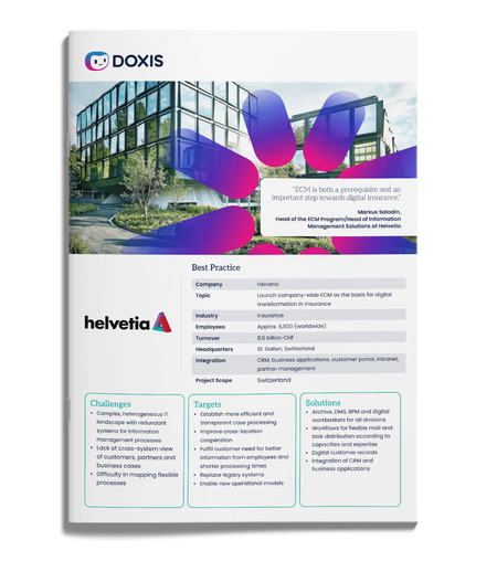 Helvetia Versicherungen: Digital transformation with ECM