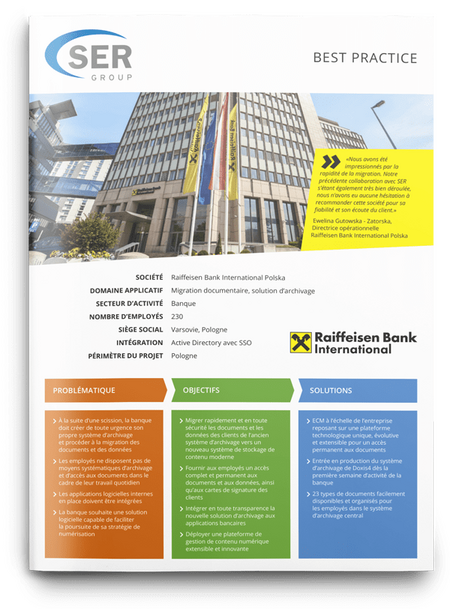 Raiffeisen Bank International, Pologne : Migration du système d’archivage sans aucun temps d’arrêt